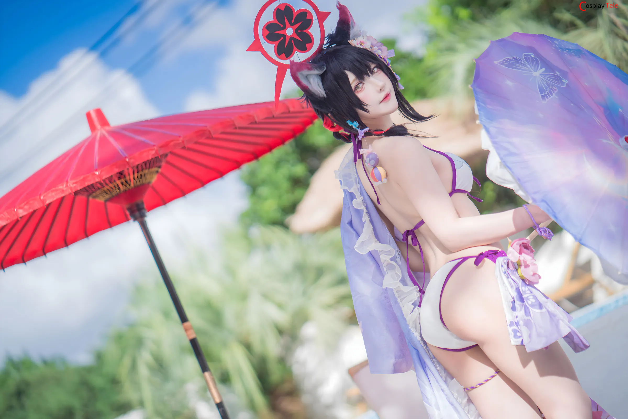 Abaoyeshitunia1 cosplay Kosaka Wakamo Swimsuit 12