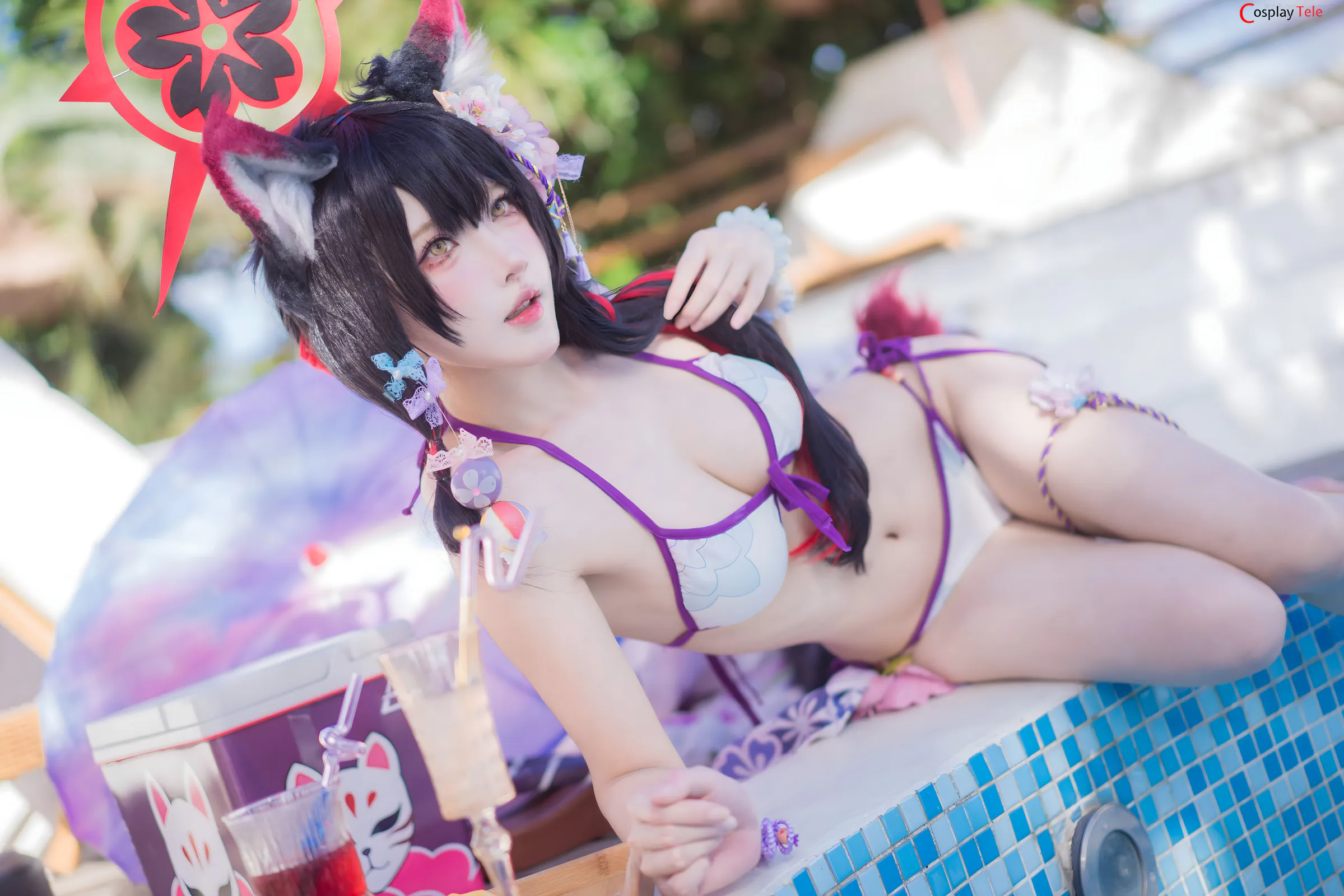 Abaoyeshitunia1 cosplay Kosaka Wakamo Swimsuit 22