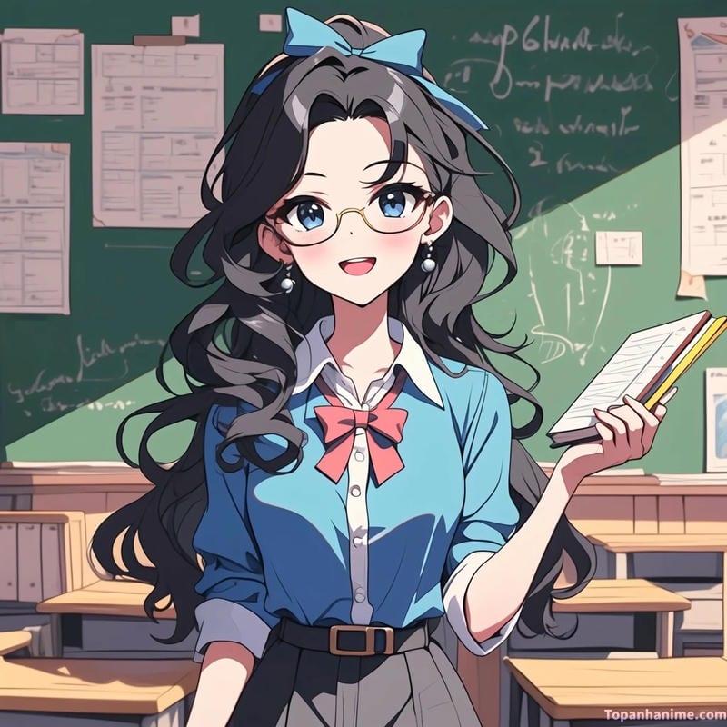 Mẫu ảnh cô giáo anime 2