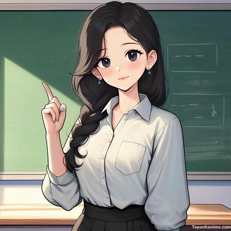 Mẫu ảnh cô giáo anime 4