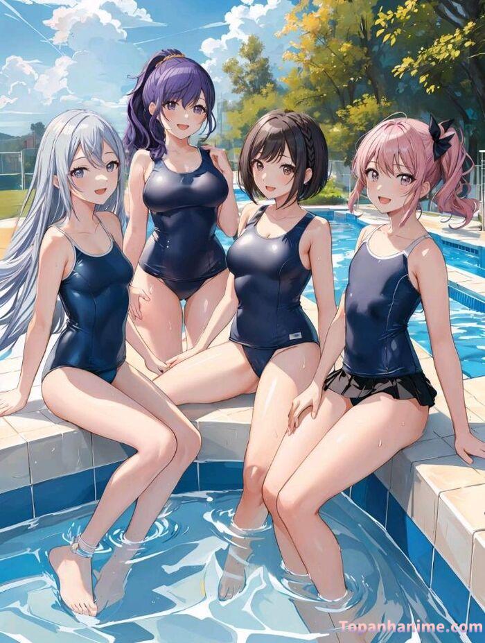 ảnh anime bikini tắm biển 11