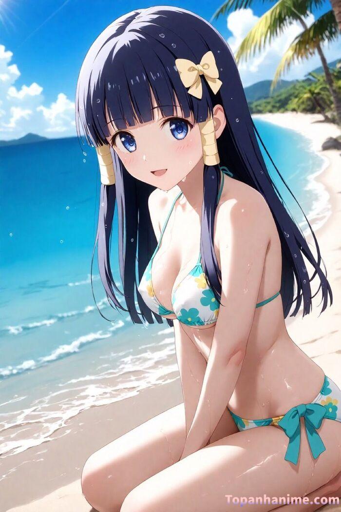 ảnh anime bikini tắm biển 12