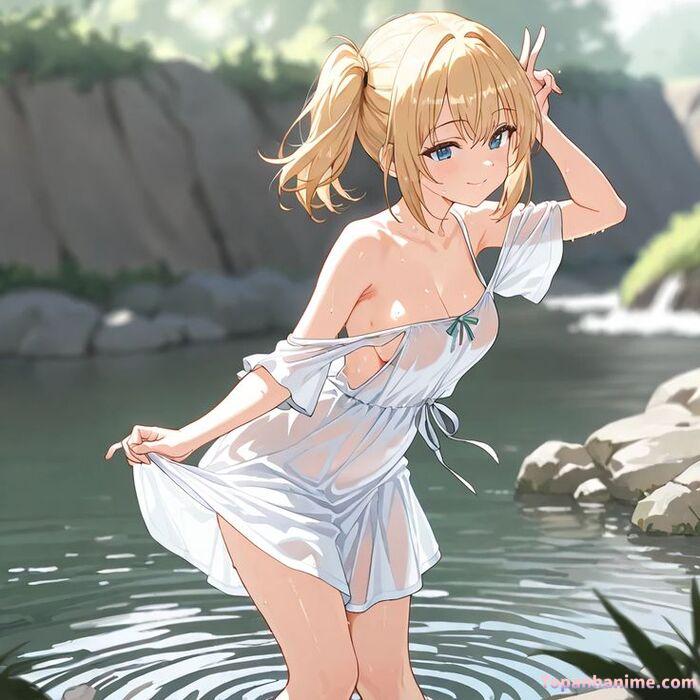 ảnh anime bikini tắm biển 27
