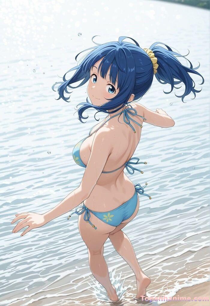 ảnh anime bikini tắm biển 38