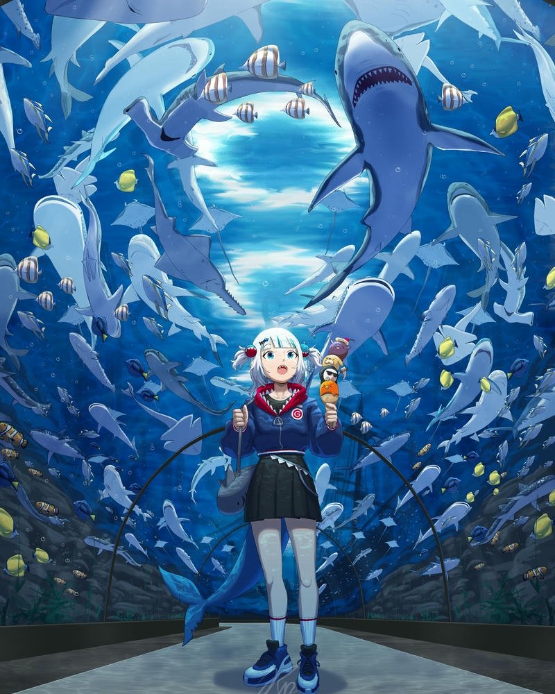 ảnh anime cá mập 23