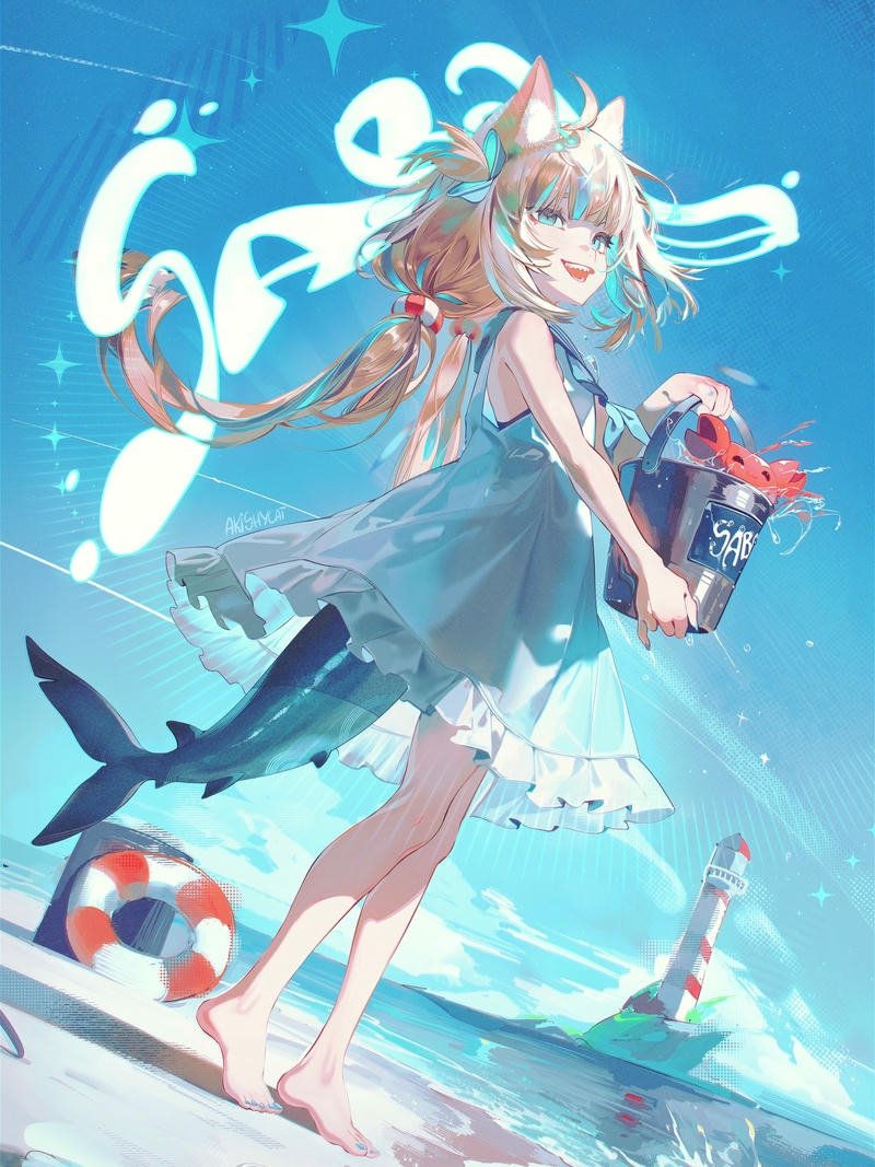 ảnh anime cá mập 3