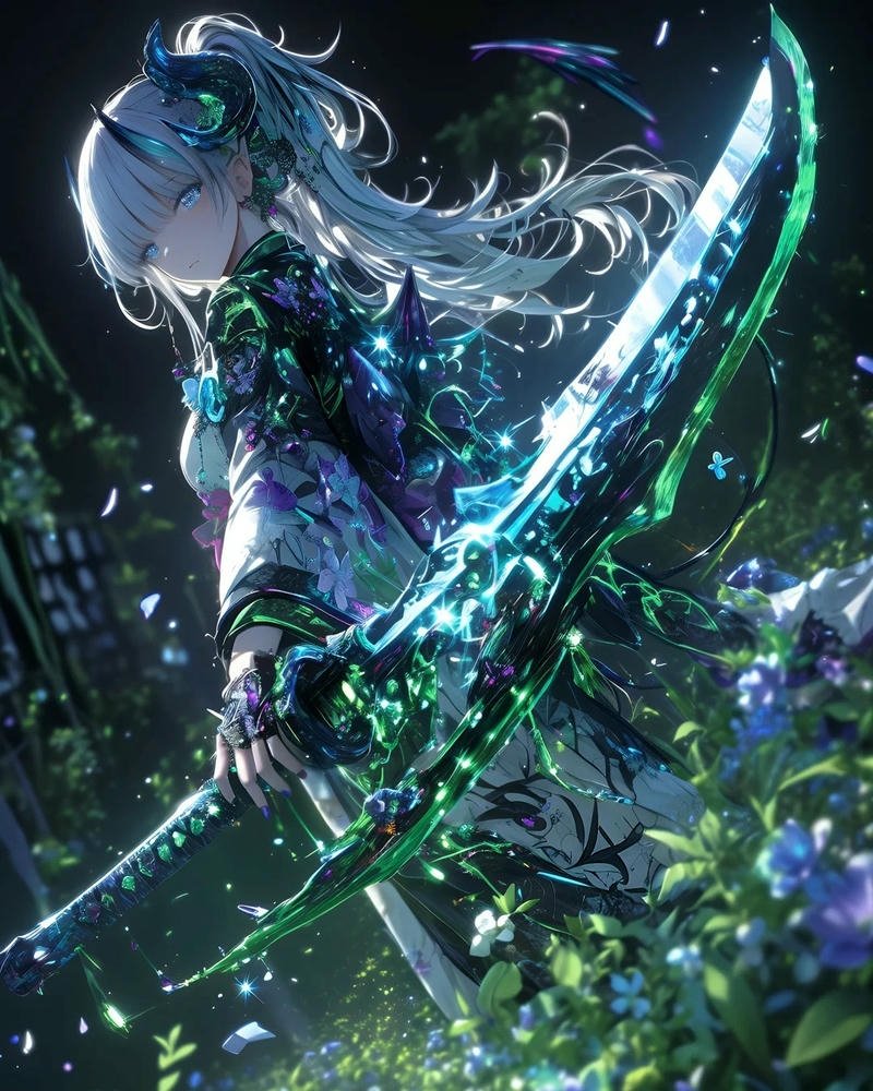 anime nữ cầm kiếm 1