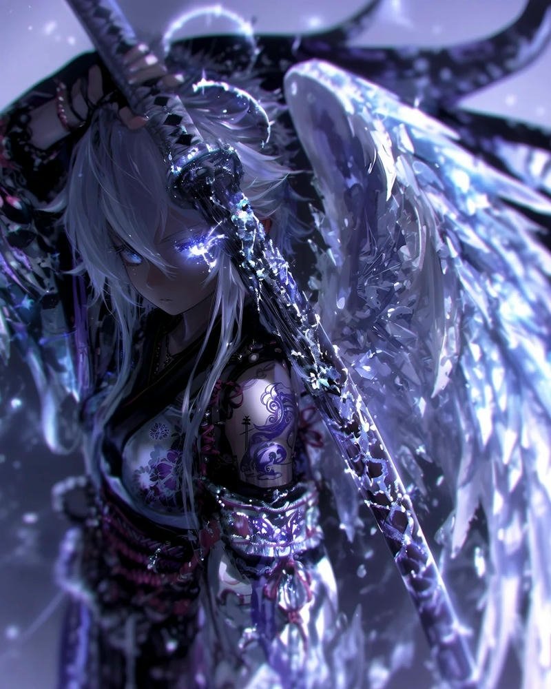 anime nữ cầm kiếm 8