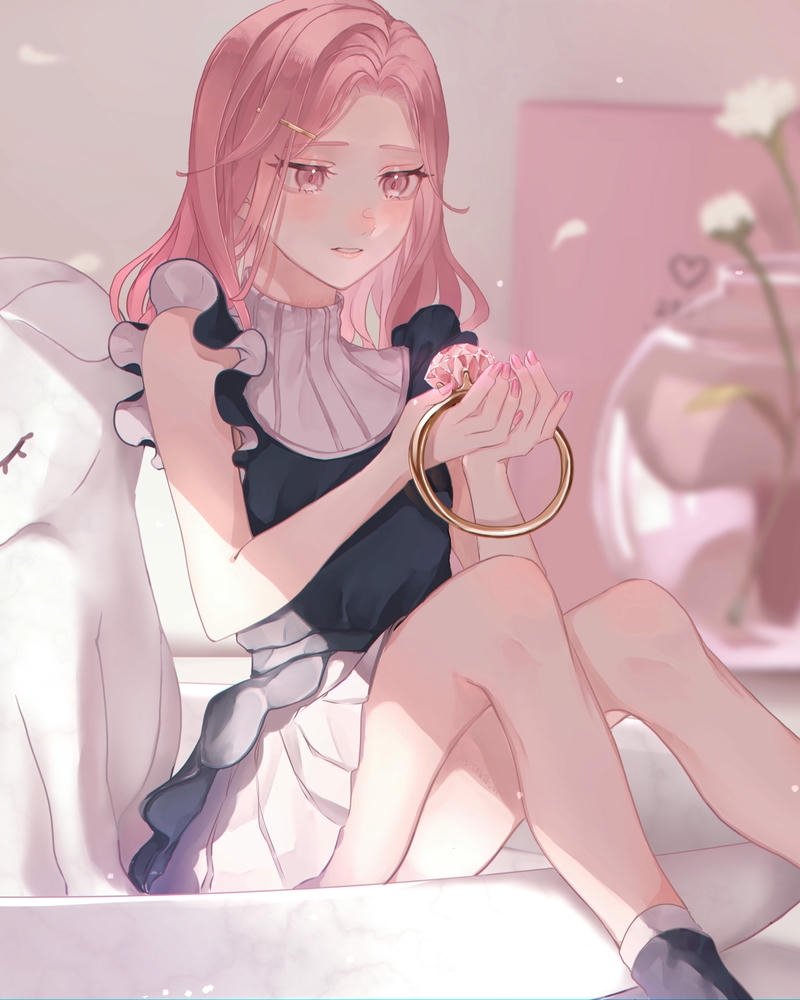 anime nữ tóc hồng 6