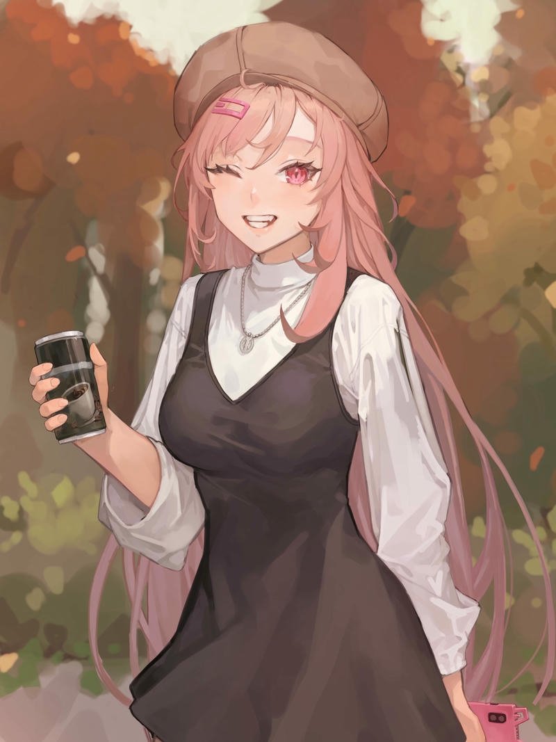 anime nữ tóc hồng 13