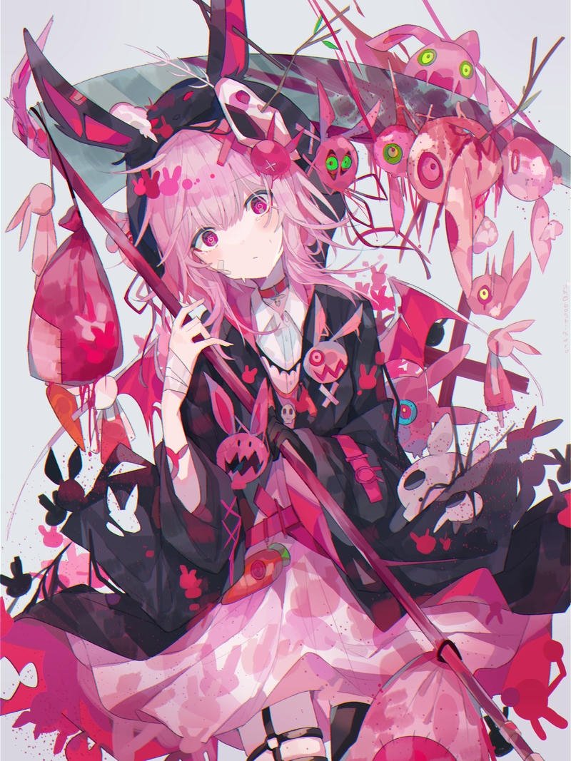 anime nữ tóc hồng 7