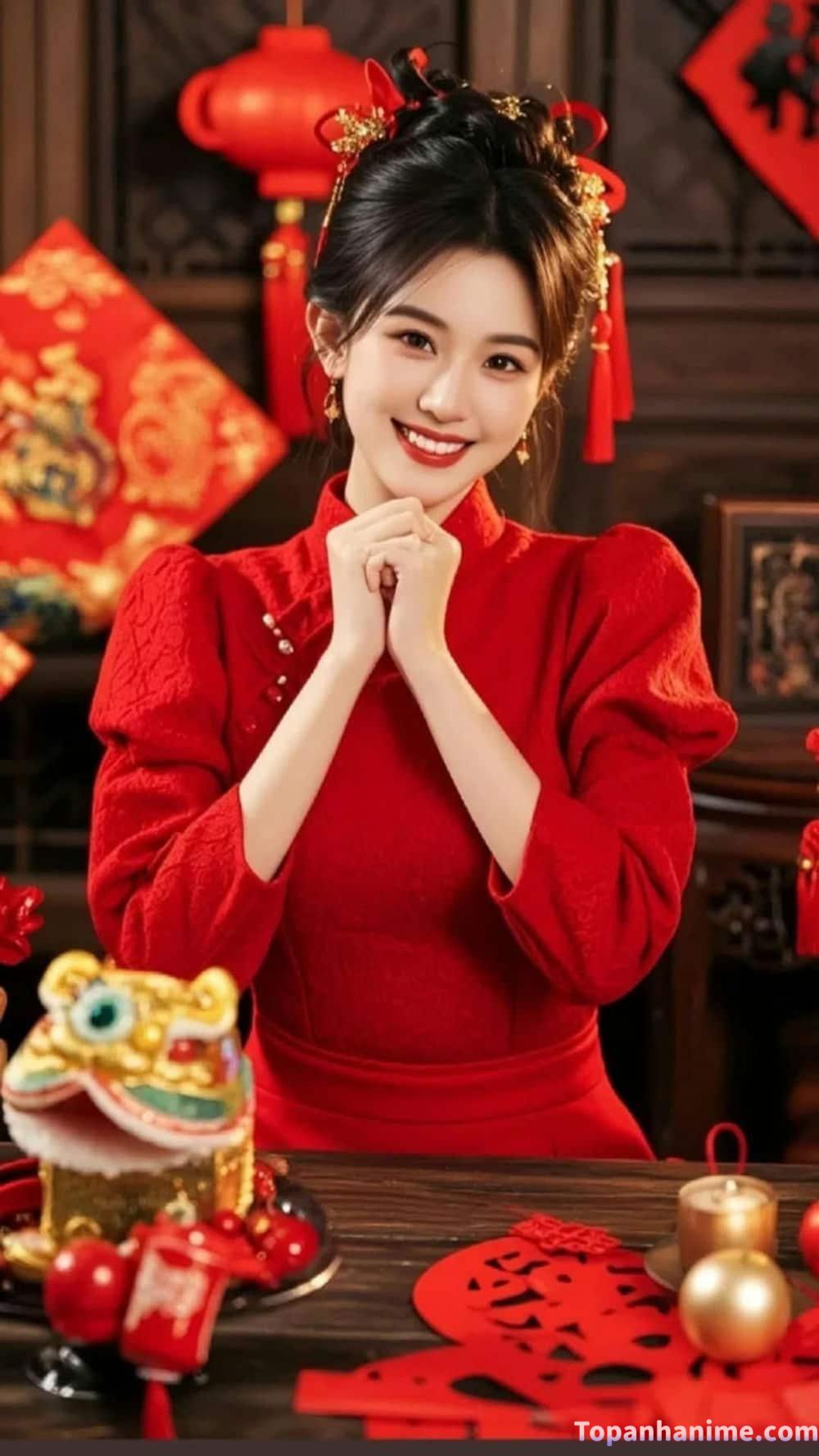 ảnh gái mặc áo dài 4