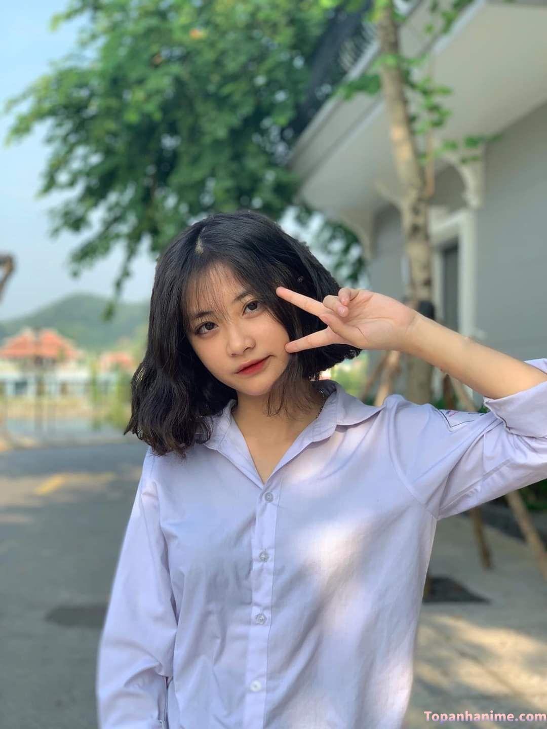 Ảnh gái xinh tóc ngang vai 2k3 32