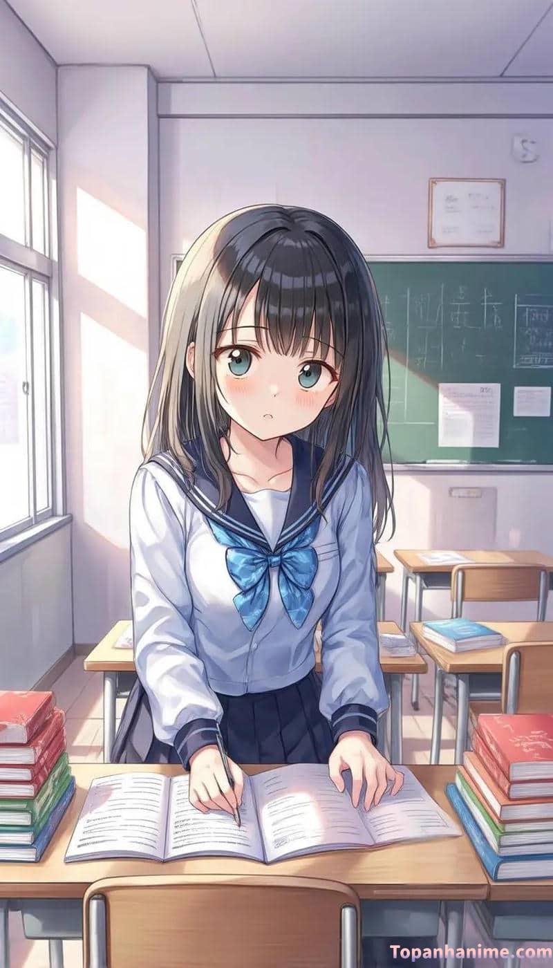 ảnh anime học sinh 9
