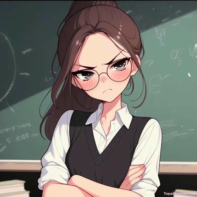 Mẫu ảnh cô giáo anime 12