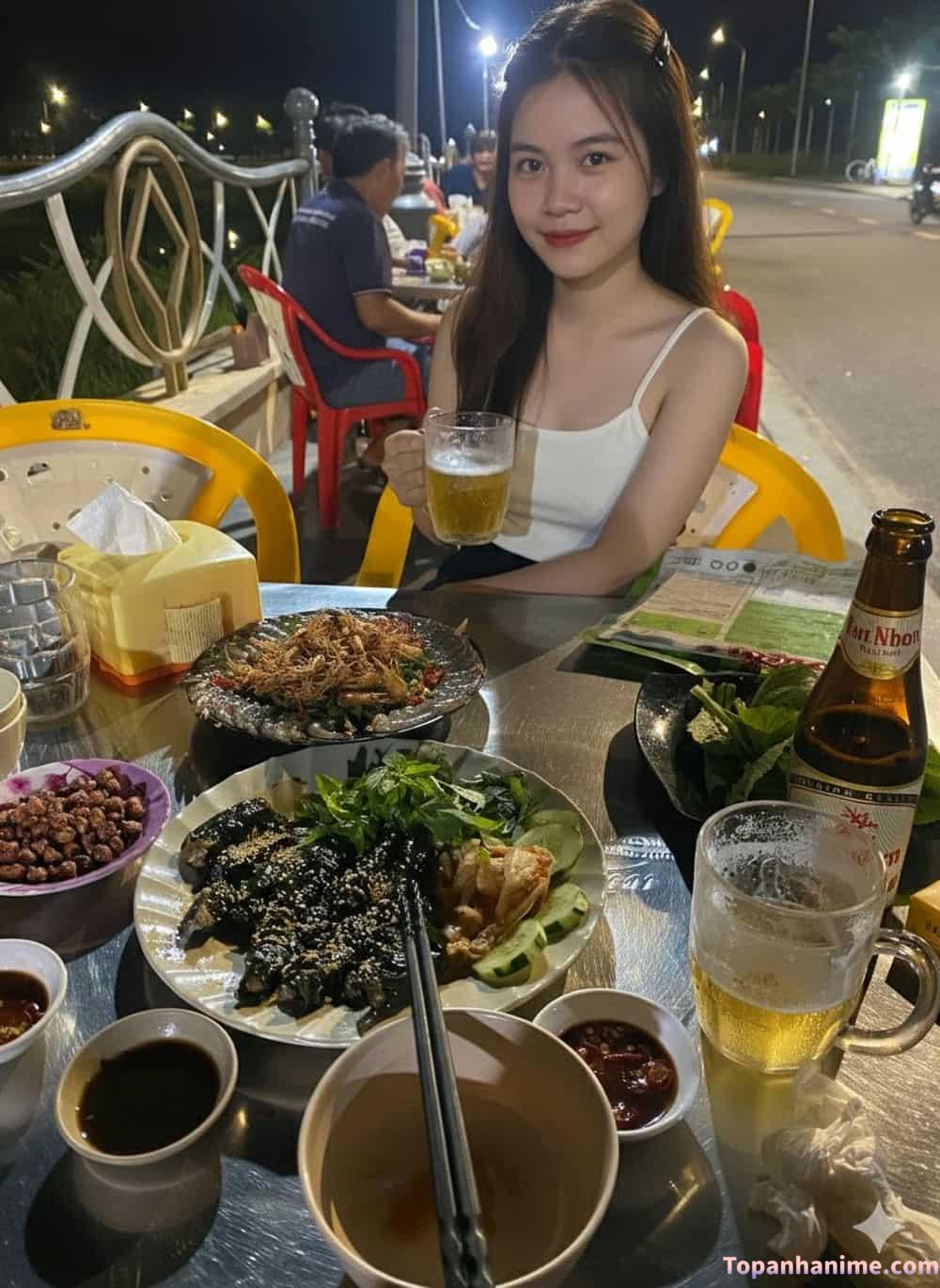 ảnh con gái uống bia 29