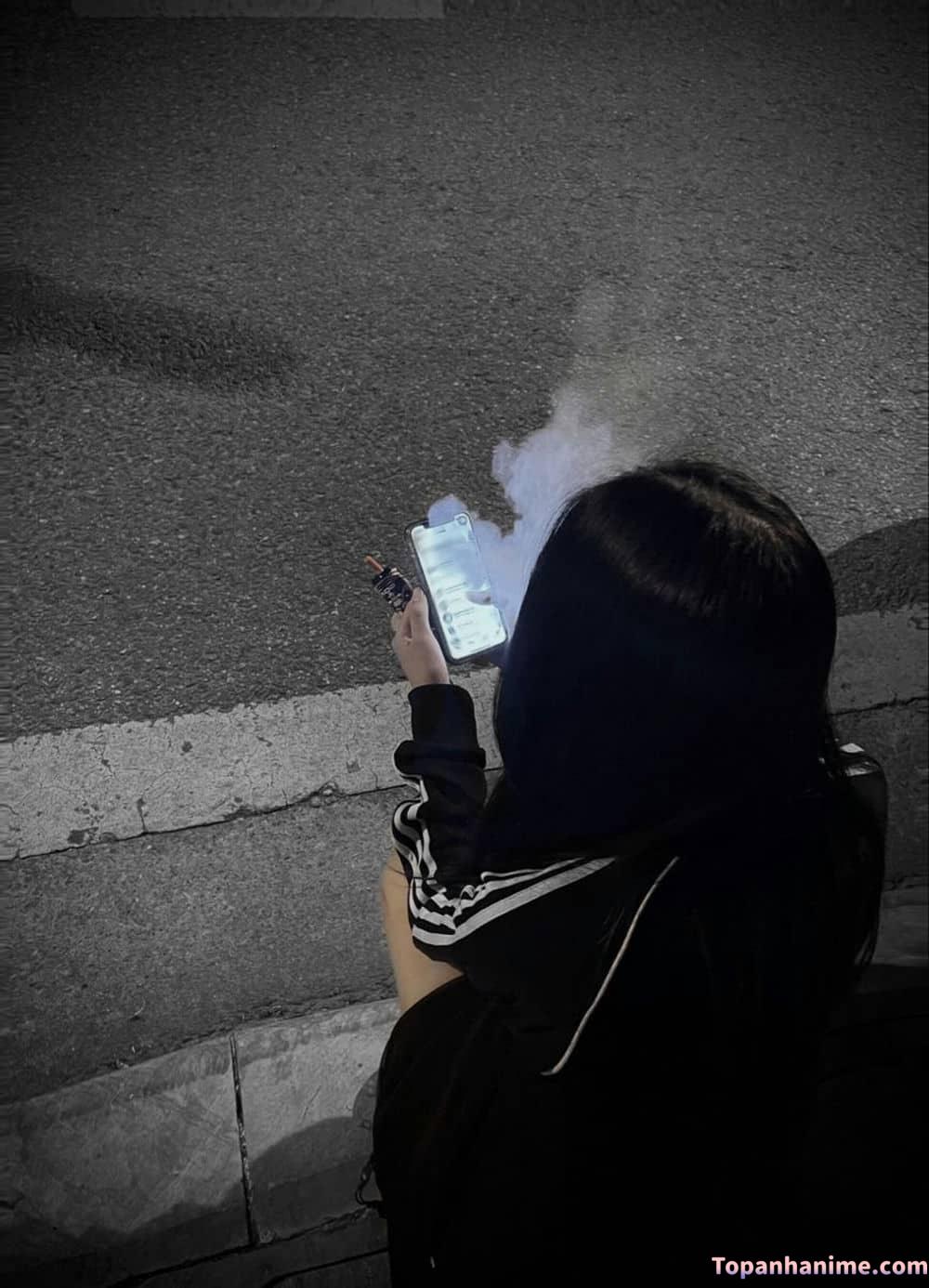 ảnh con gái hút thuốc 4