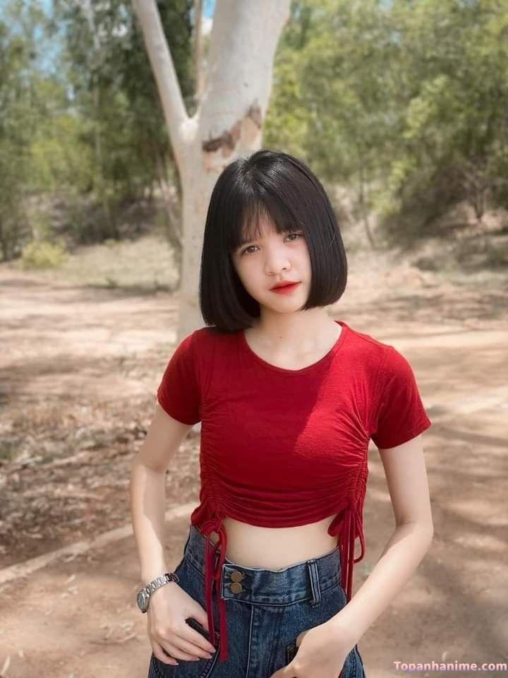 Ảnh gái xinh tóc ngang vai 2k3 40