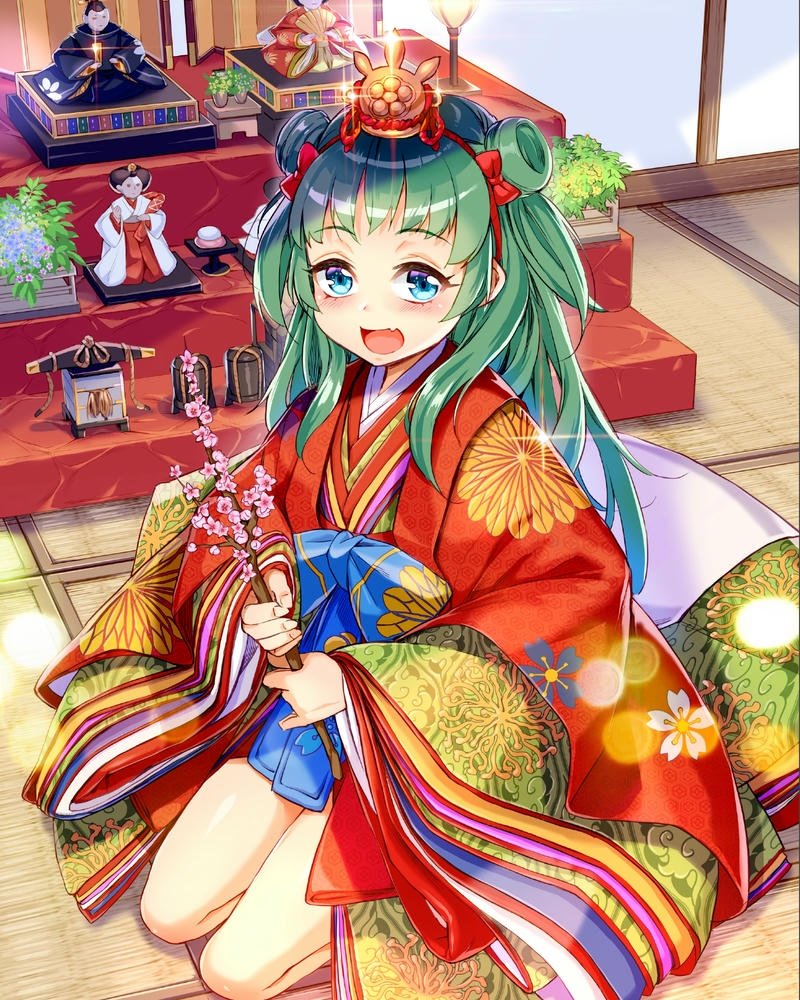 ảnh anime nữ mặc kimono 23