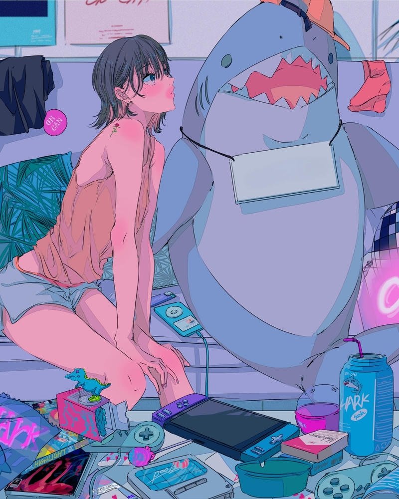 ảnh anime cá mập 9