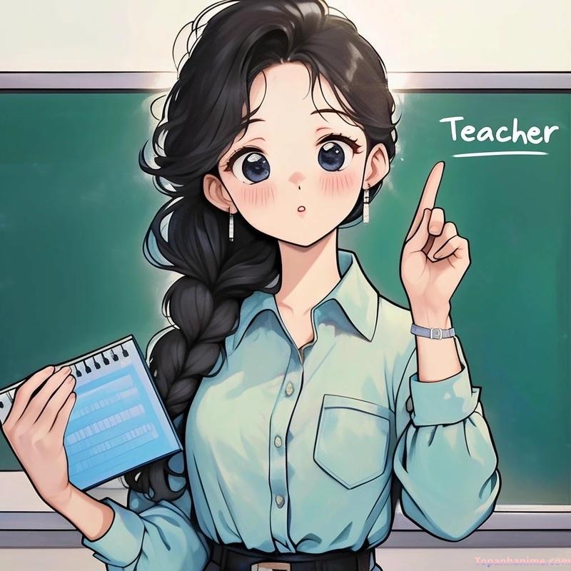 Mẫu ảnh cô giáo anime 16