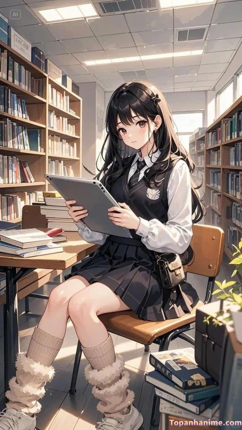 ảnh anime học sinh 13