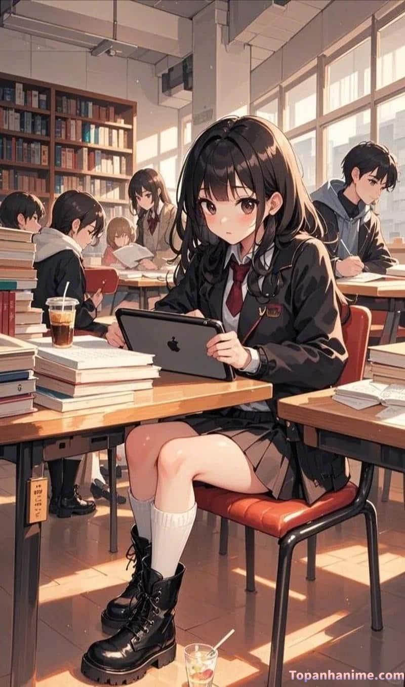 ảnh anime học sinh 15
