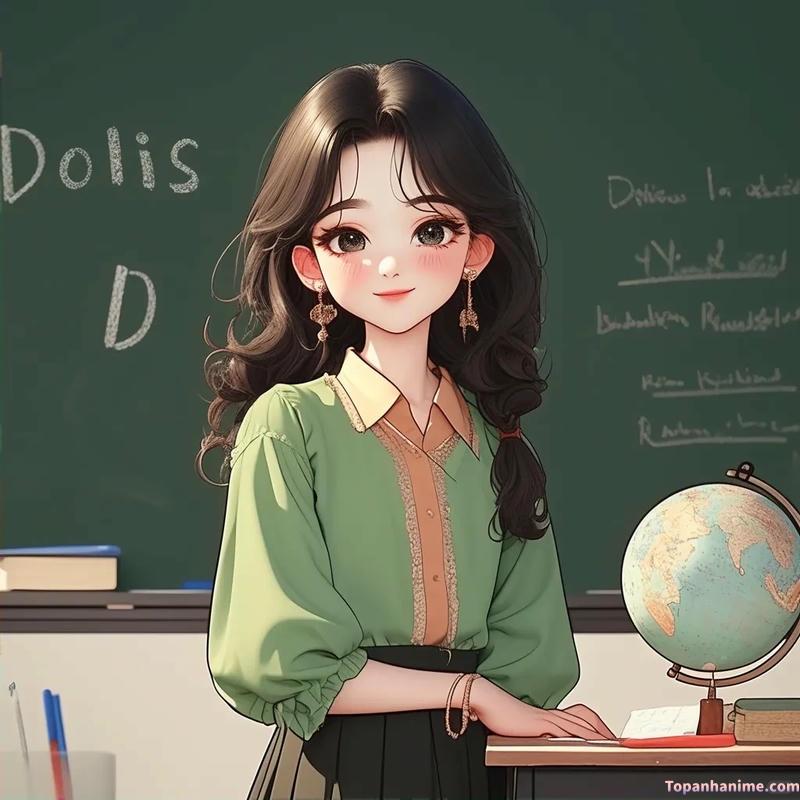 Mẫu ảnh cô giáo anime 22