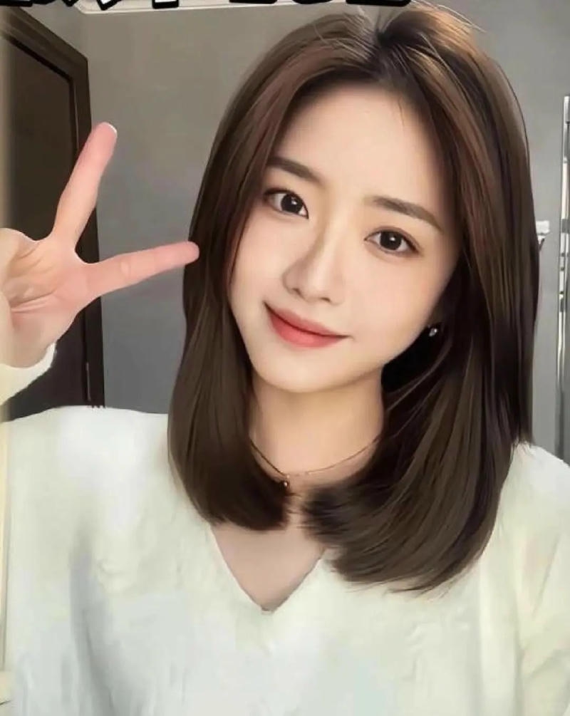 Ảnh gái xinh tóc ngang vai 2k3 68