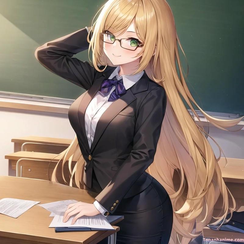 Mẫu ảnh cô giáo anime 30