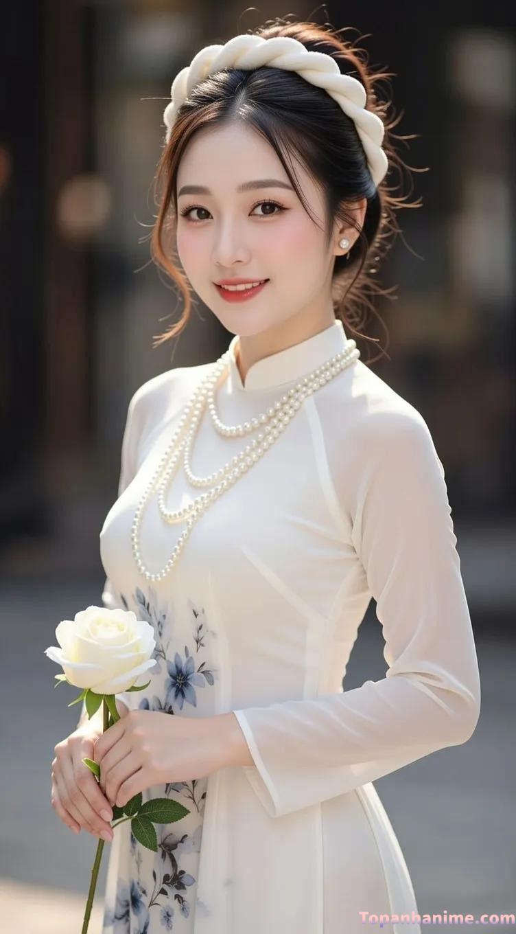 ảnh gái mặc áo dài 19