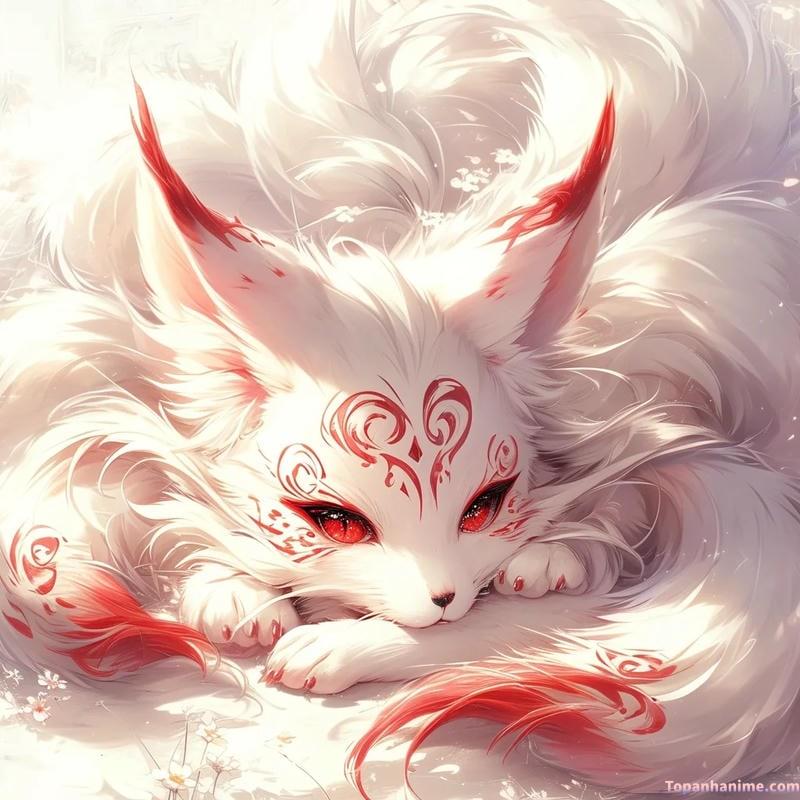 Mẫu ảnh hồ ly anime 2