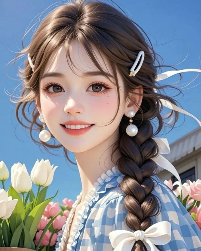 Cute cartoon girl images for whatsapp dp 49