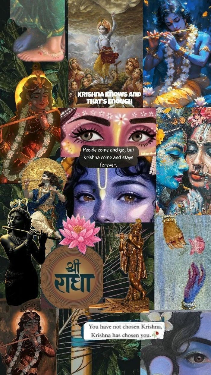 Beautiful radha krishna aesthetic 4
