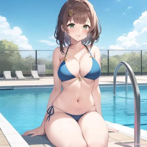 ảnh anime bikini tắm biển 8