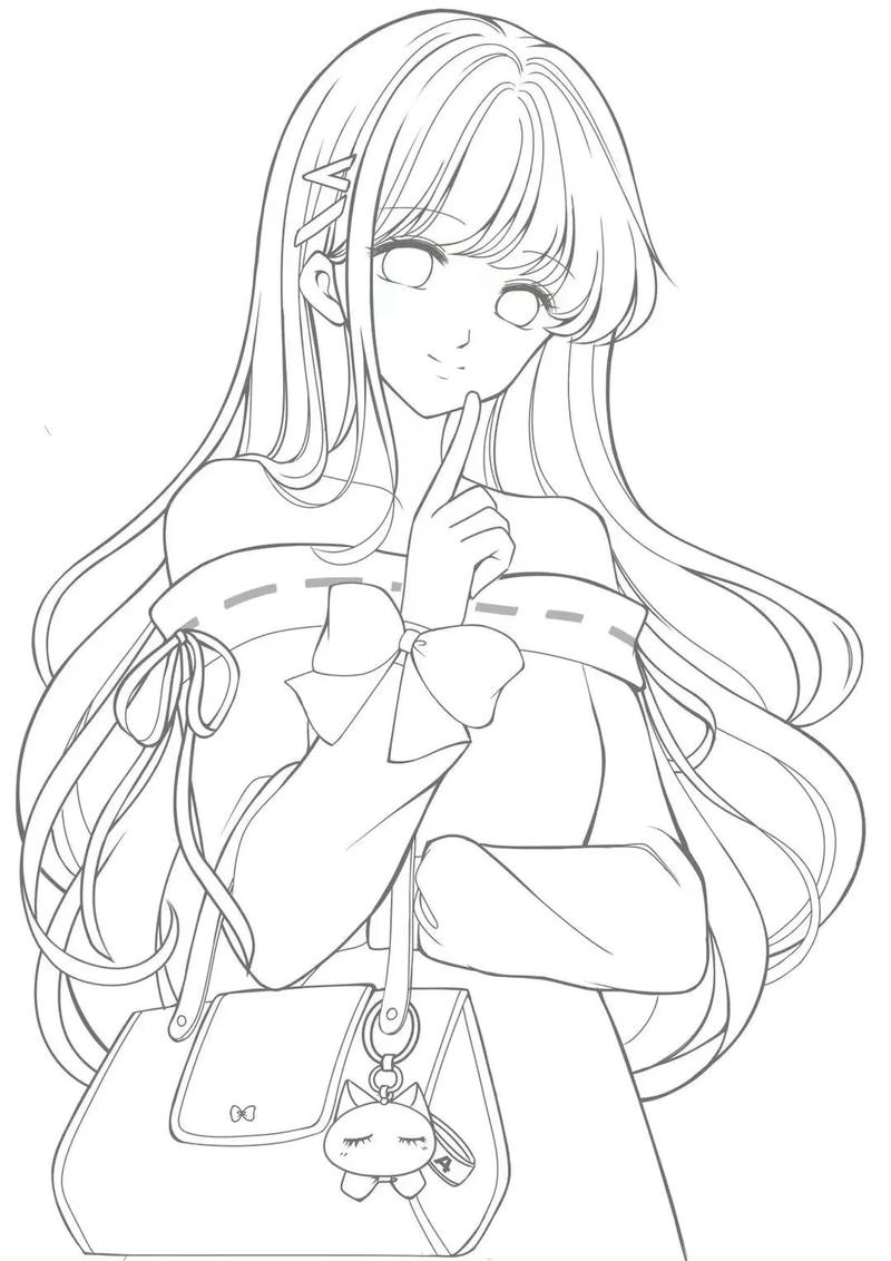 ảnh anime không màu 13