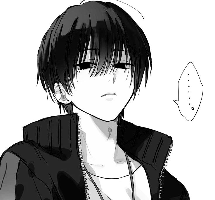 Ảnh Anime Đen Trắng 9