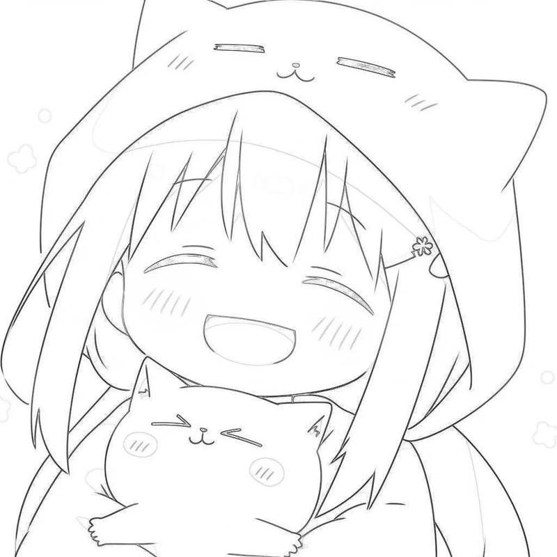 ảnh anime không màu 14