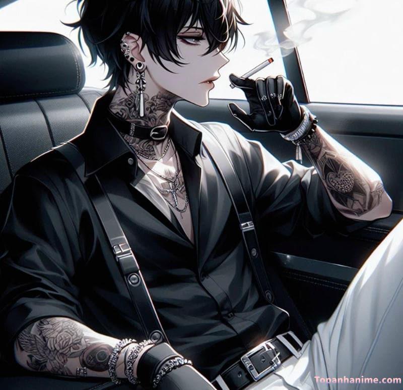 ảnh anime hút thuốc 7