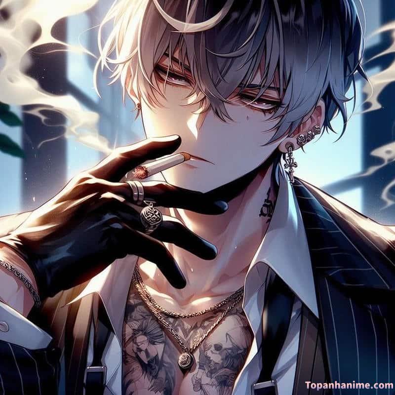 ảnh anime hút thuốc 10