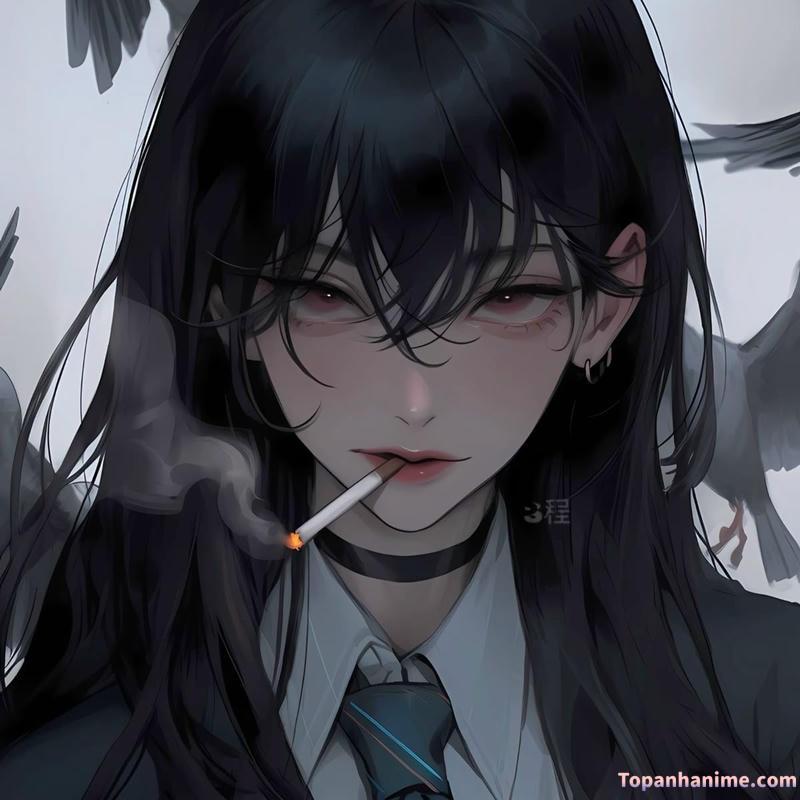 ảnh anime hút thuốc 14