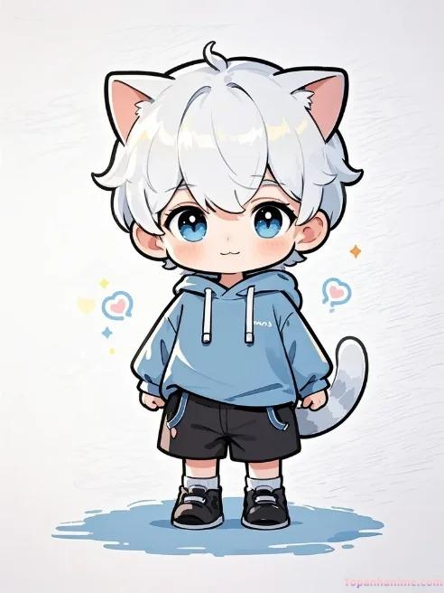 ảnh anime nam chibi 11