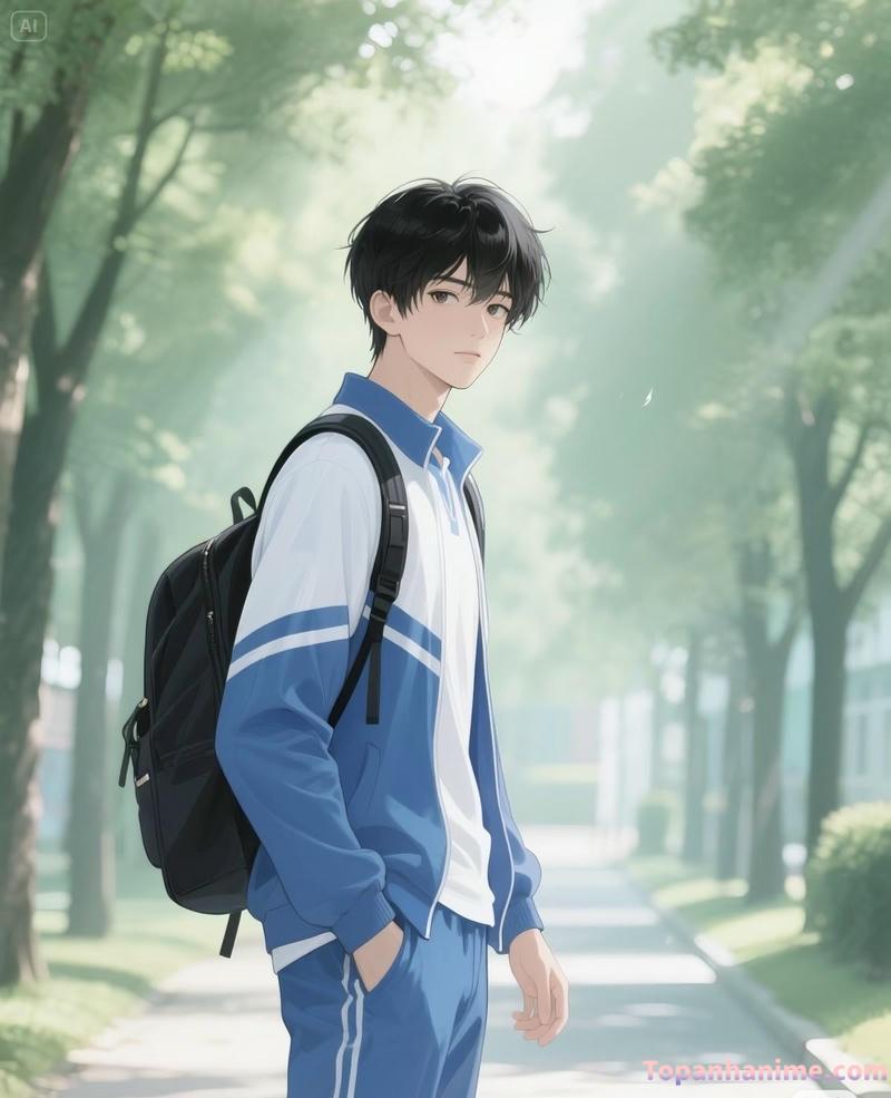 ảnh anime nam học sinh 19