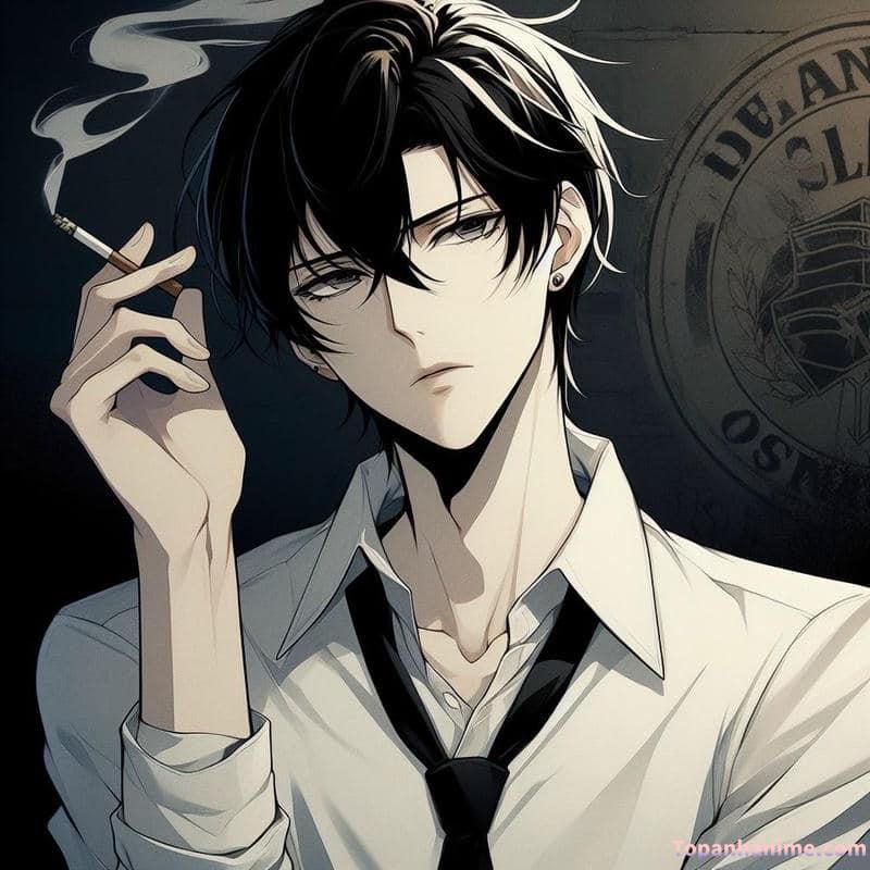 ảnh anime hút thuốc 21