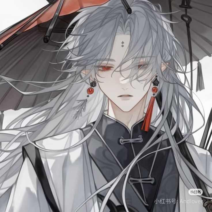 Ảnh Anime Nam Tóc Trắng 1