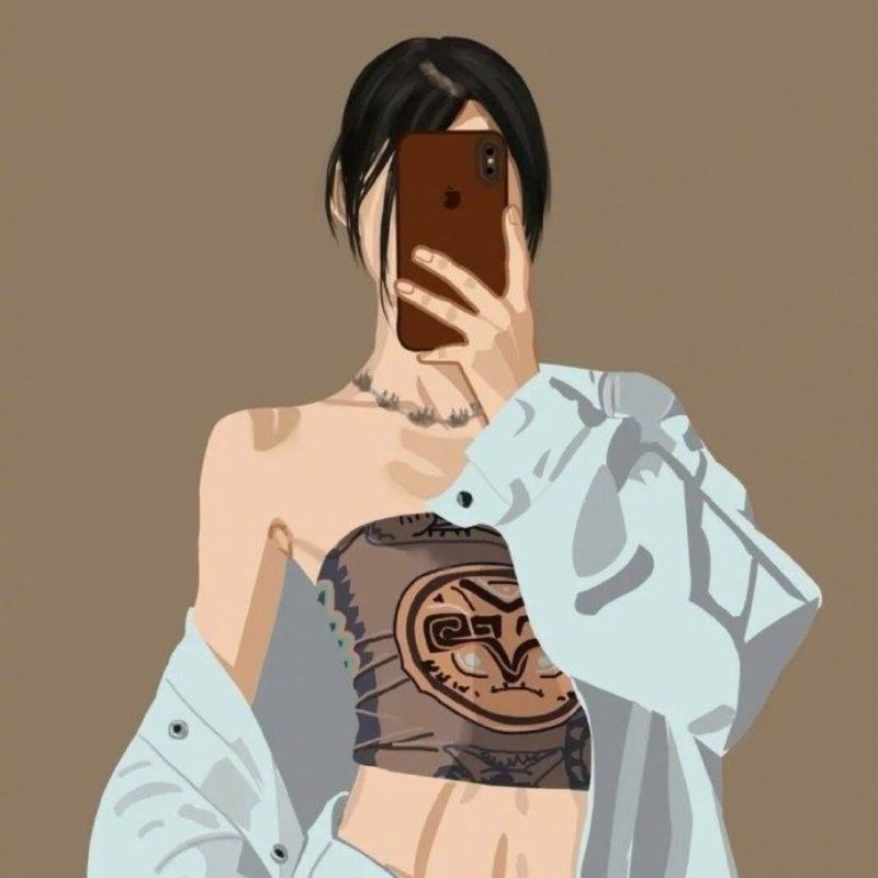 ảnh anime nữ che mặt 18