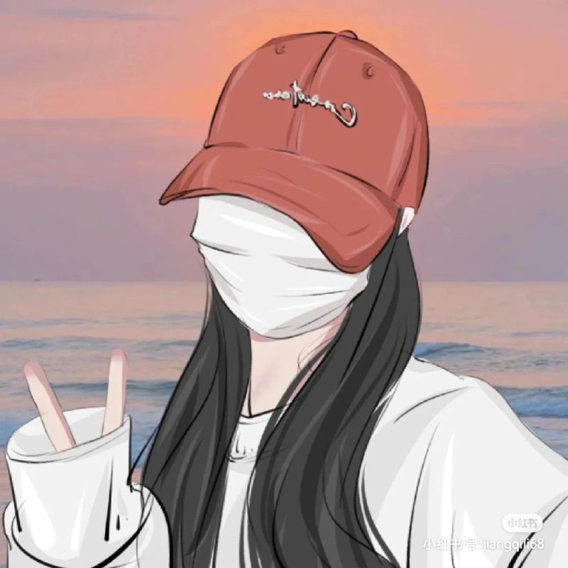 ảnh anime nữ che mặt 20