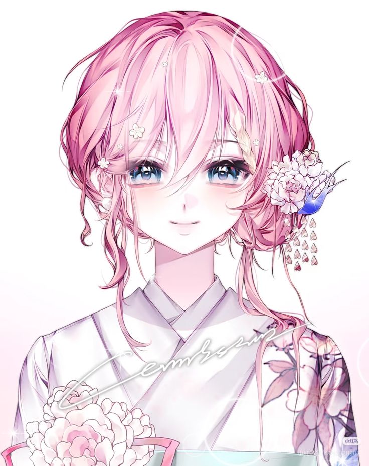 Ảnh Anime Nữ Tóc Hồng 10