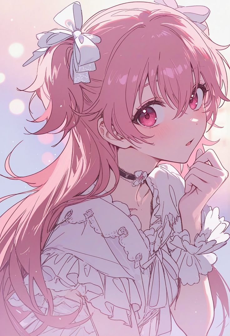 Ảnh Anime Nữ Tóc Hồng 13