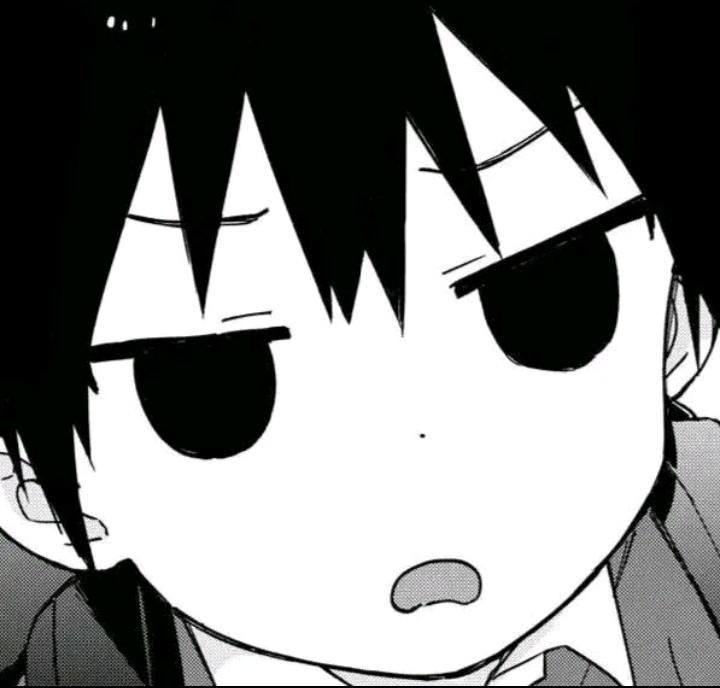 Ảnh anime trắng đen tối giản 11